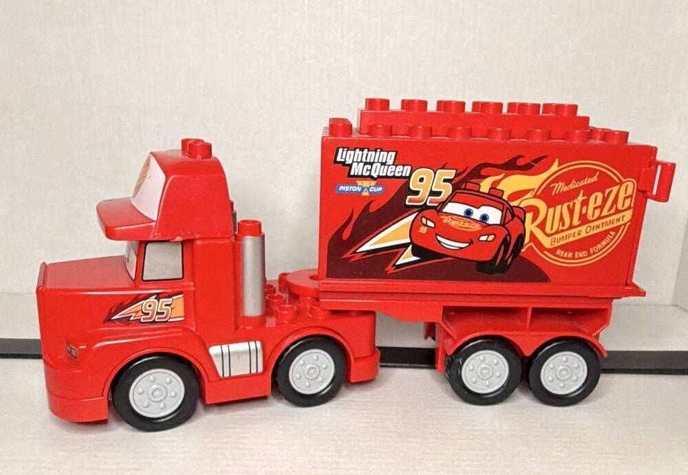 Lego Duplo Disney Pixar Cars Mack Truck Red Plastic Lightning McQueen 95 NO CAR